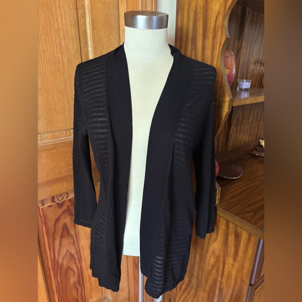 Calvin Klein Lightweight Black Cardigan Sweater